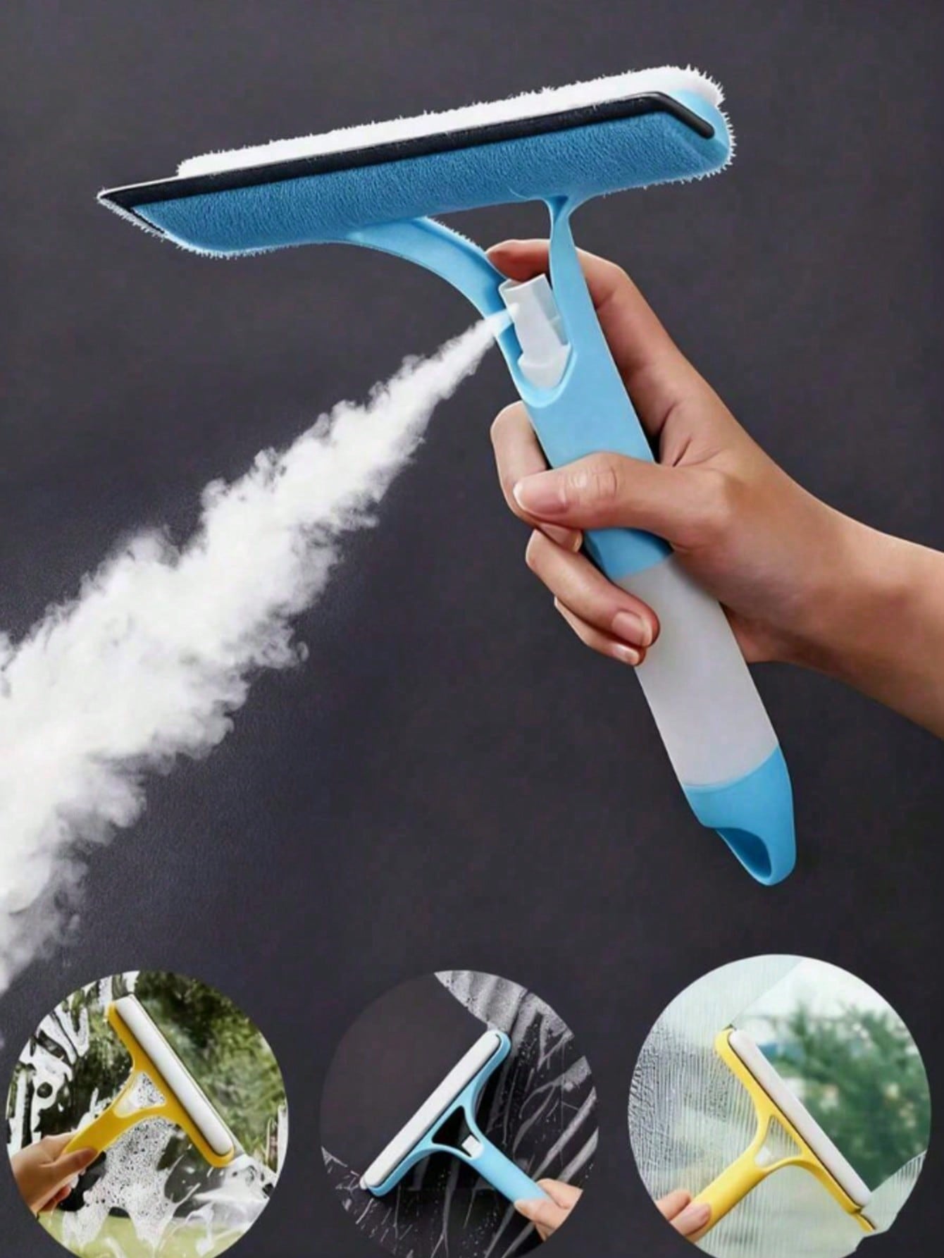 3 in 1 Glass Squeegee with Spr - Glass Cleaner Streak review and price